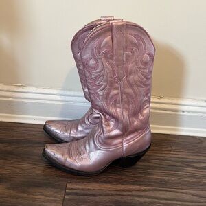 IDYLLWIND WOMEN'S METALLIC LEATHER WESTERN BOOT - SNIP TOE